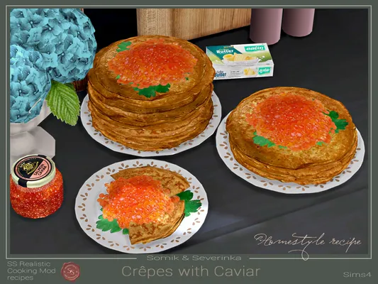 Recipe Crêpes With Caviar